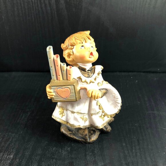 Vintage 3 Fontanini Simonetti Alter Choir Boys italy Figurines 1987 Christmas Ho - Picture 6 of 8